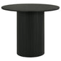 Hamlyn 43-inch Round Wood Counter Height Dining Table Black