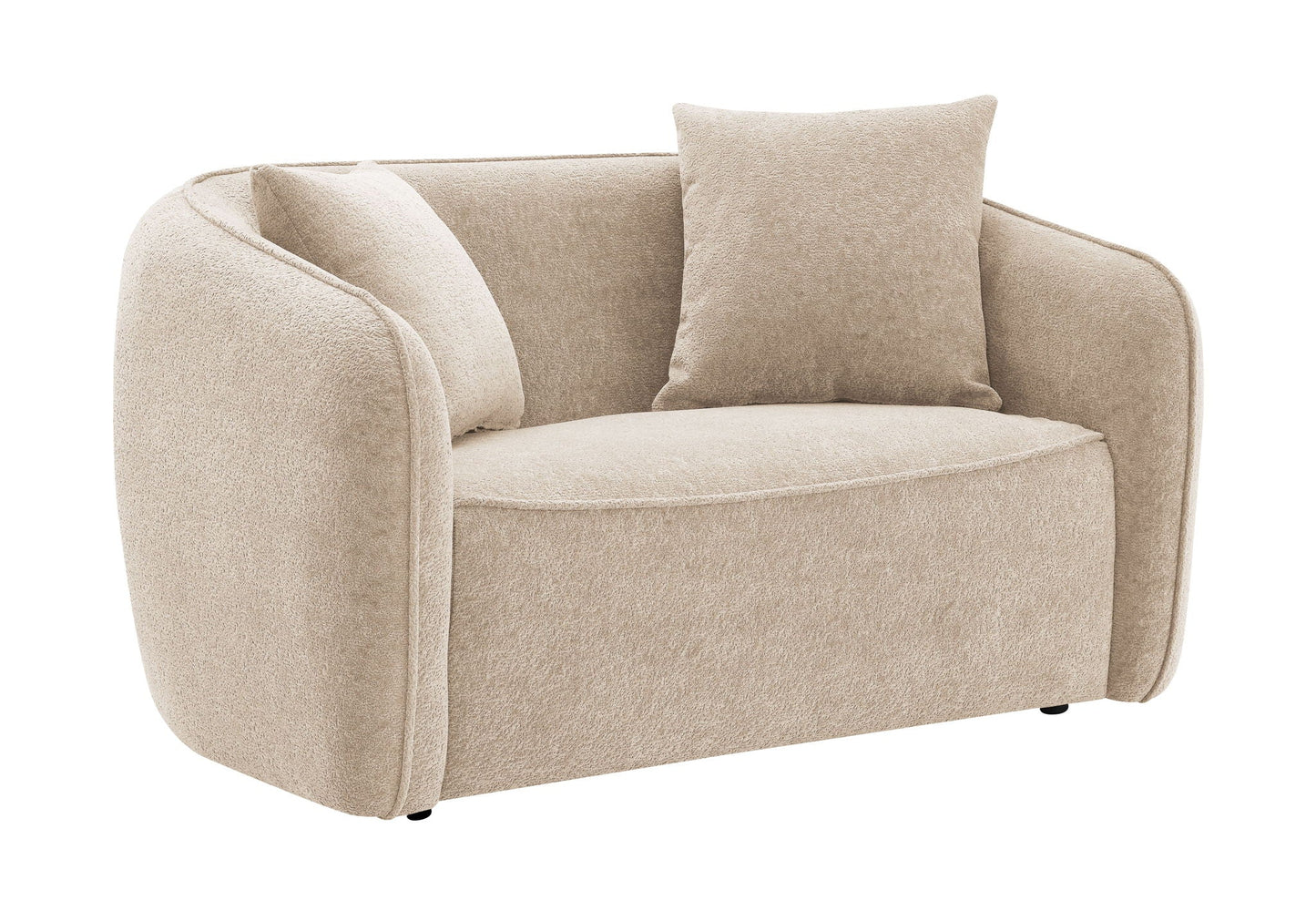 Keith Loveseat With 2 Matching Color Toss Pillows