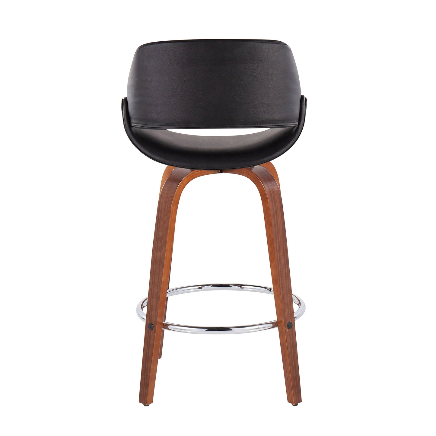 Mid-Century Modern Fixed-Height Counter Stool