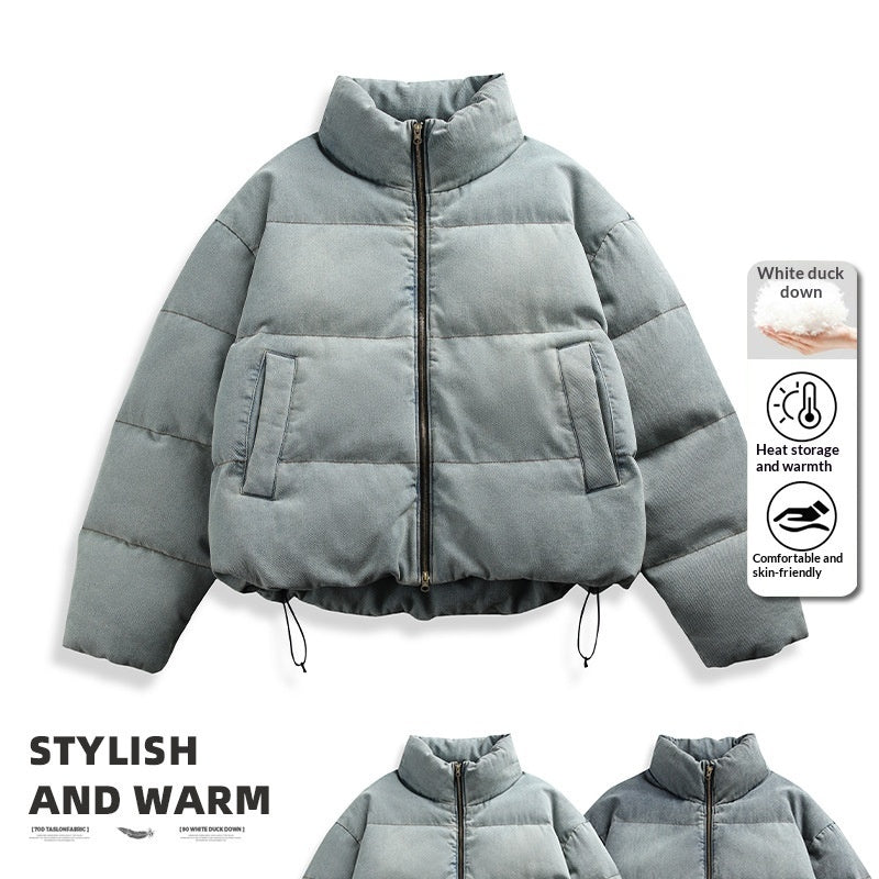 Mens Loose-Fit Padded Down Jacket Outerwear