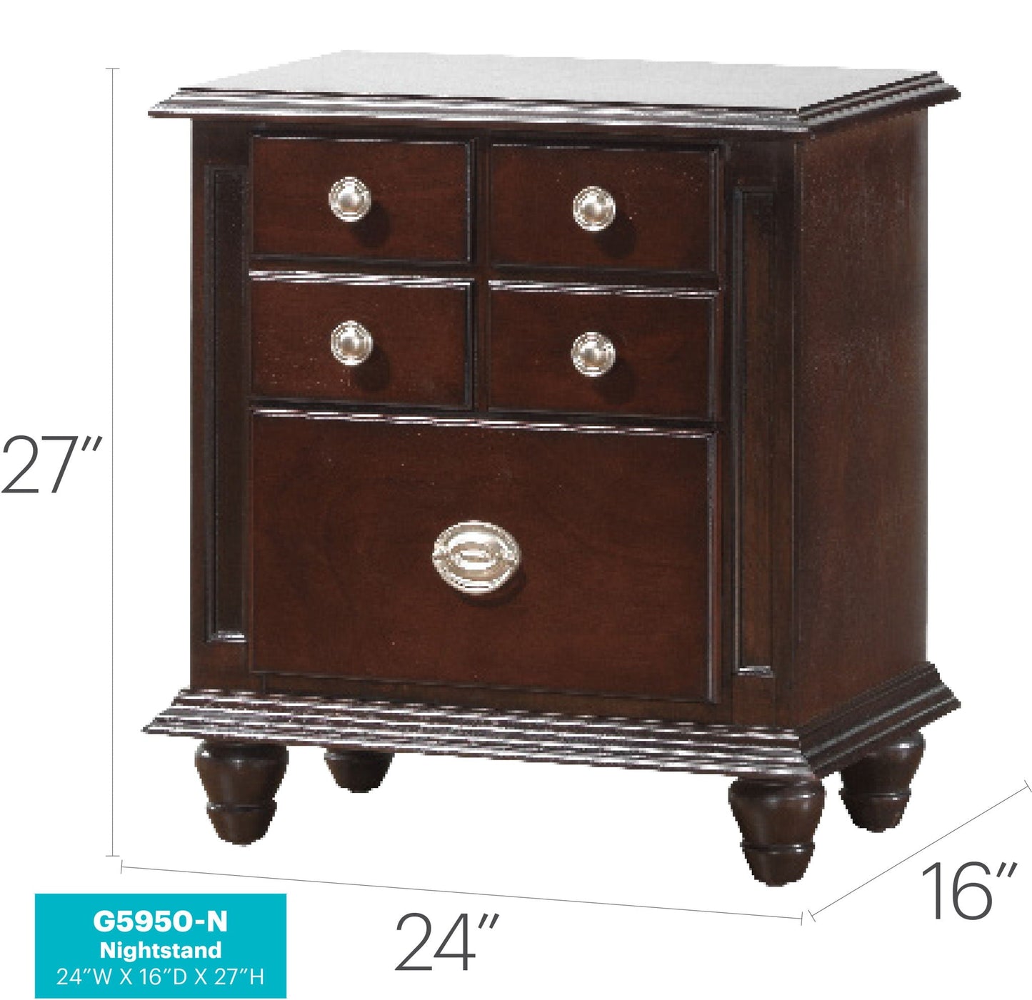 Summit - Nightstand - Cappuccino