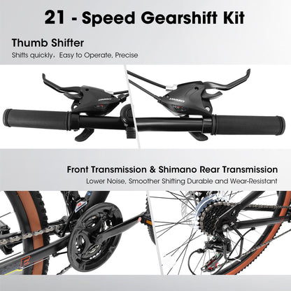24 Inch Mountain Bike for Teenagers