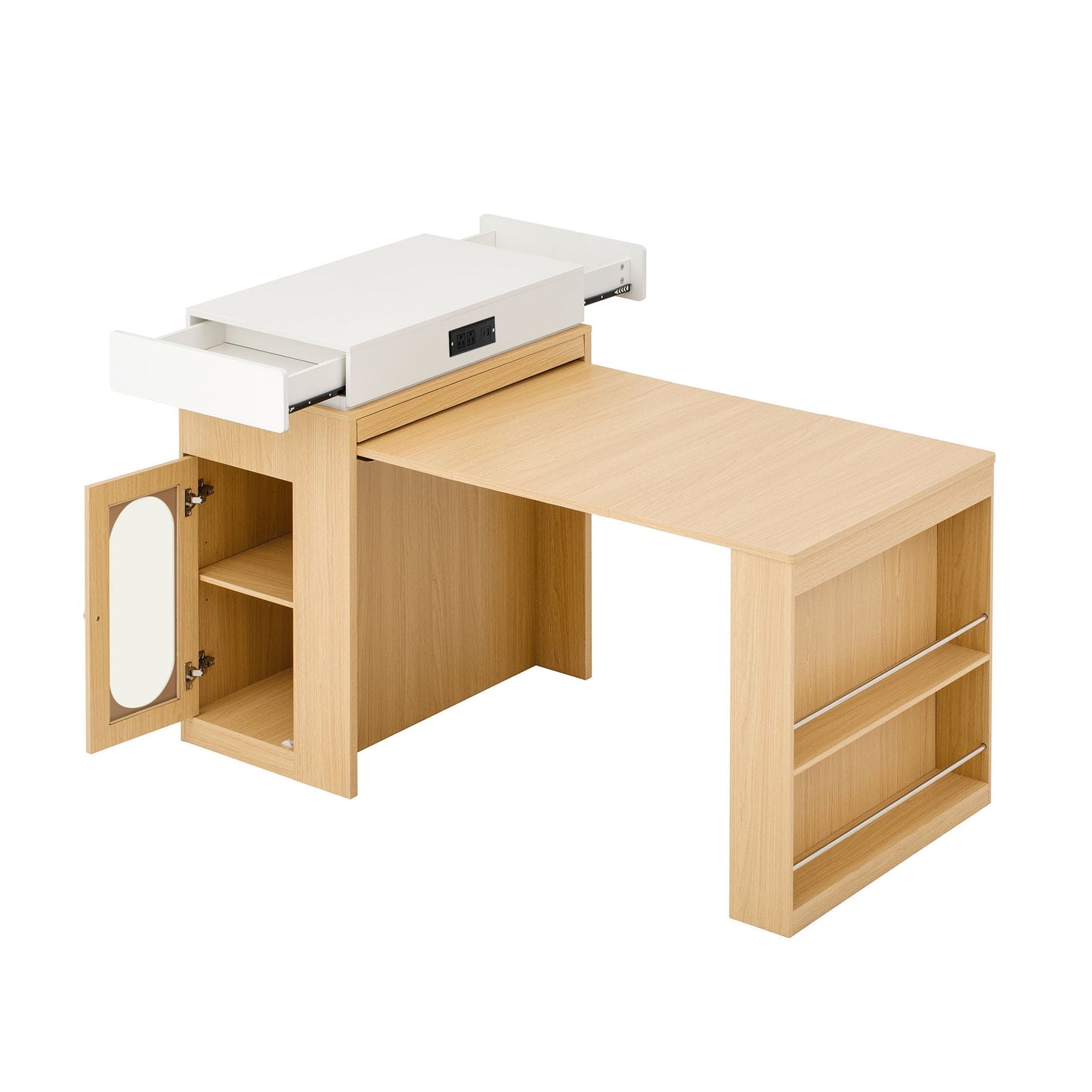 Extendable Dining Table With Folding Top