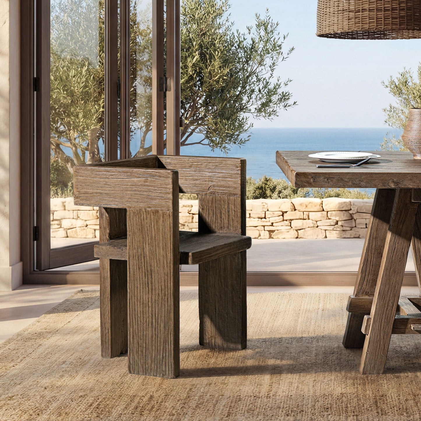 Avenel - Sculptural Block Accent Chair
