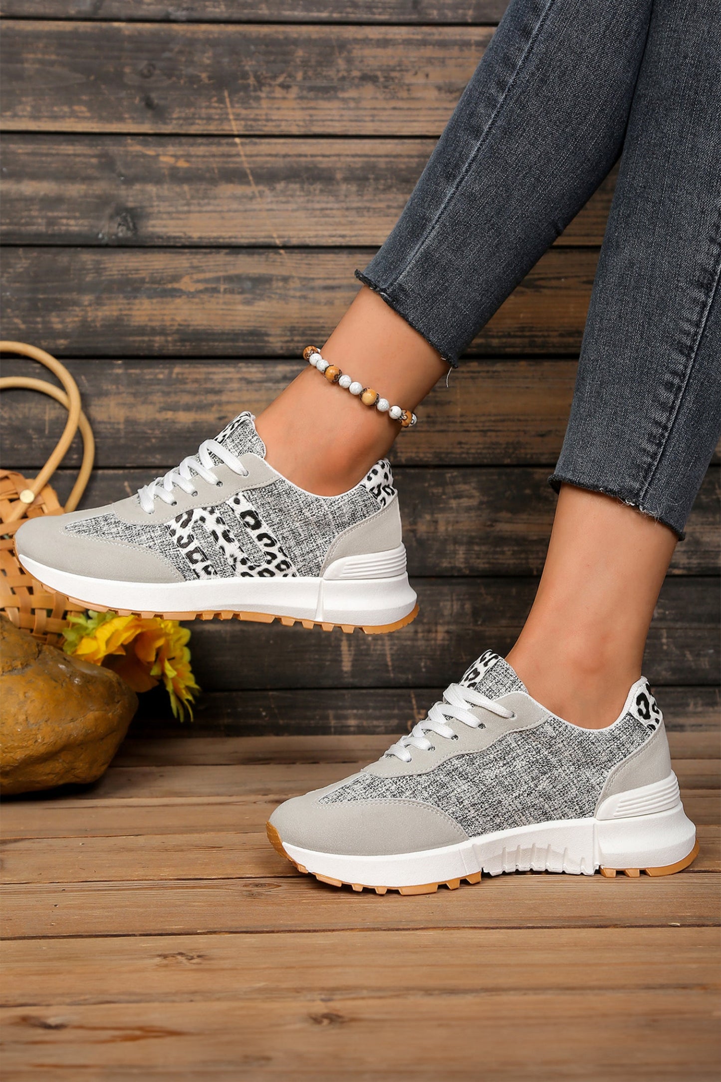 Rosalia Detail Lace Up Sneakers