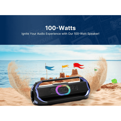Emerson Triad Grip XL Portable Bluetooth LED Party Speaker