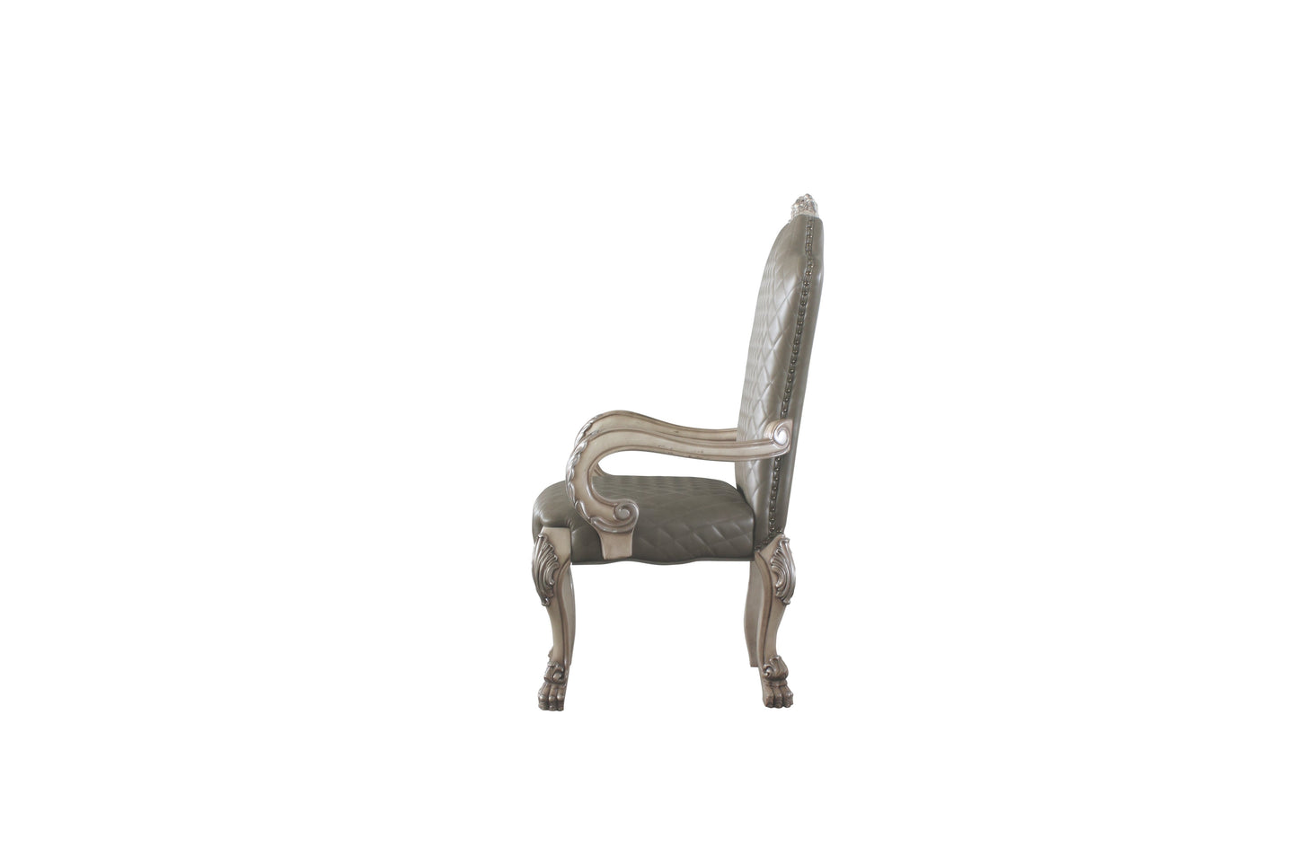 Dresden Synthetic Leather & Vintage Bone Dining Chair