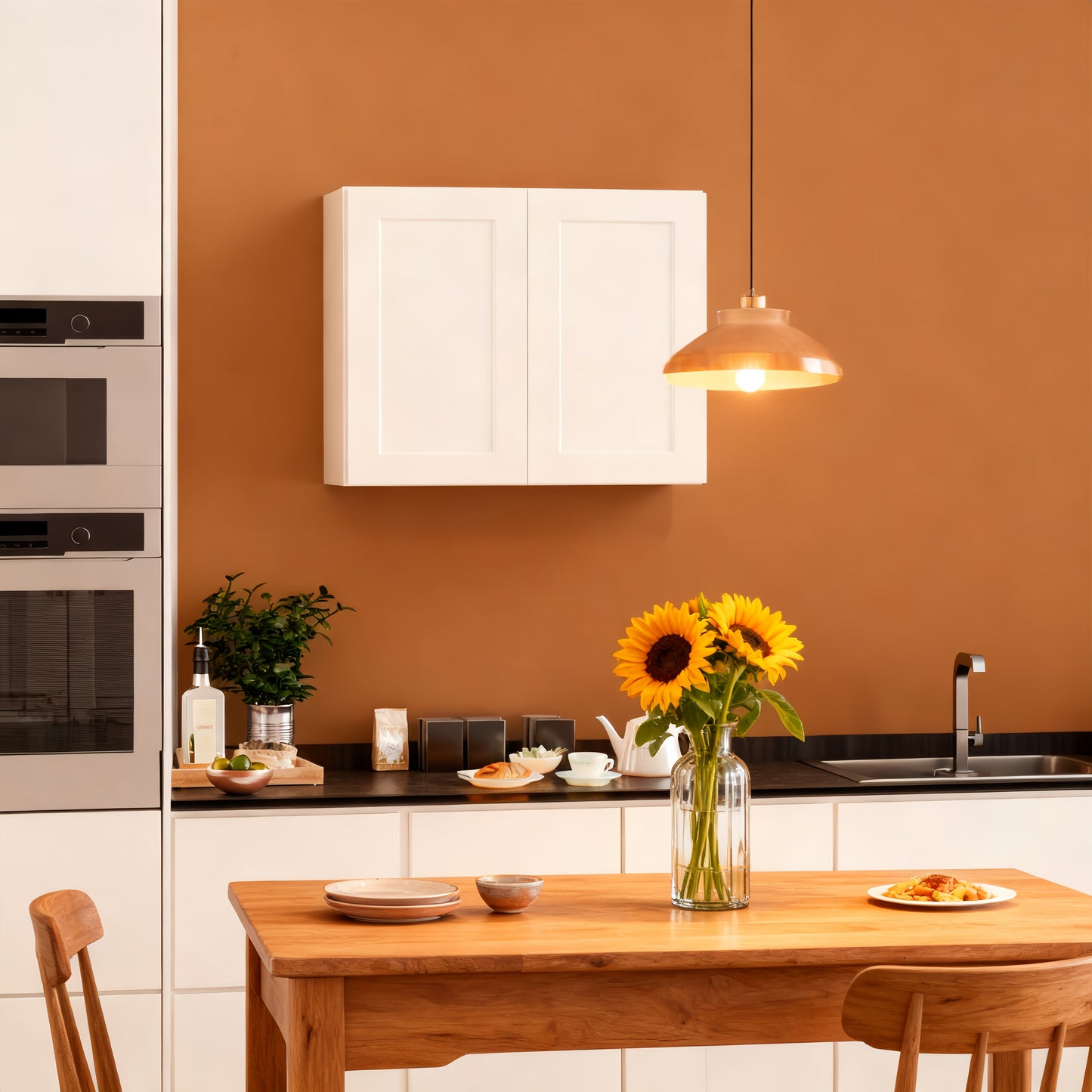 White Shaker Solid Wood Wall Cabinet with Soft-Close Doors
