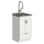Reed - Deluxe Laundry Cabinet With Pull-Out Faucet And Stainless Steel Sink