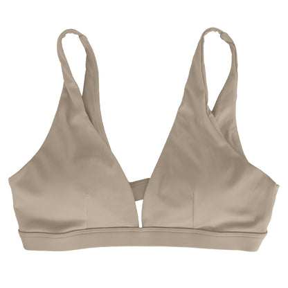 Women Deep V-Neck Sports Bras U-Shaped Back Sport Bras Padded StrappyÊCrop Open Back Low Impact Bras SexyÊFitnessÊTank Tops with Removable Pads for Gy