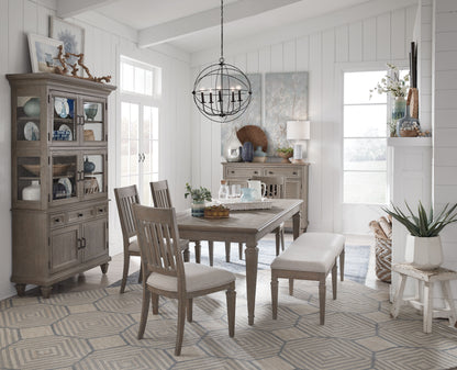Lancaster - Dining Side Chair With Upholstered Seat (Set of 2) - Dovetail Gray