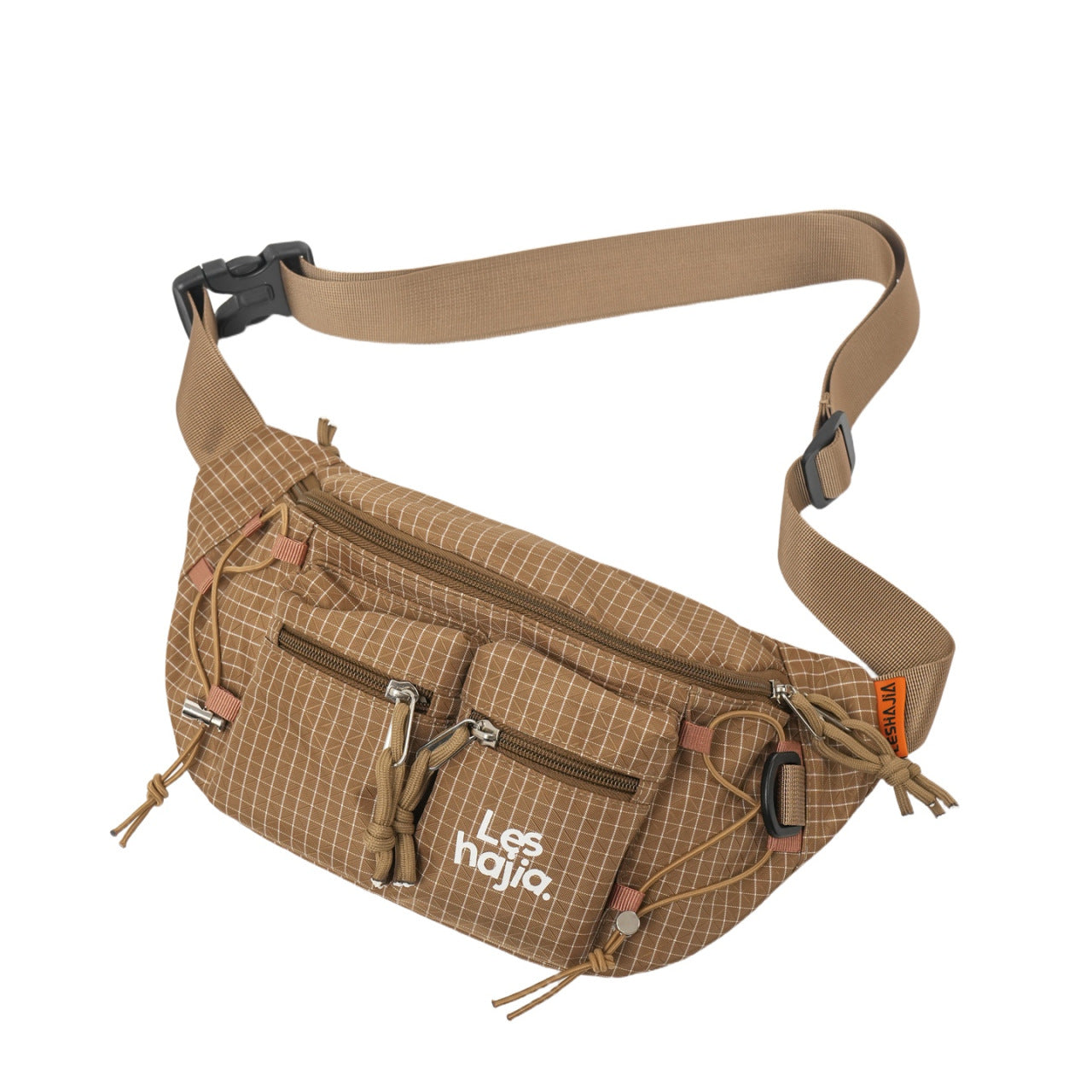 Workwear-style Outdoor Hiking Waist Bag, Lightweight Chest Pack For Men