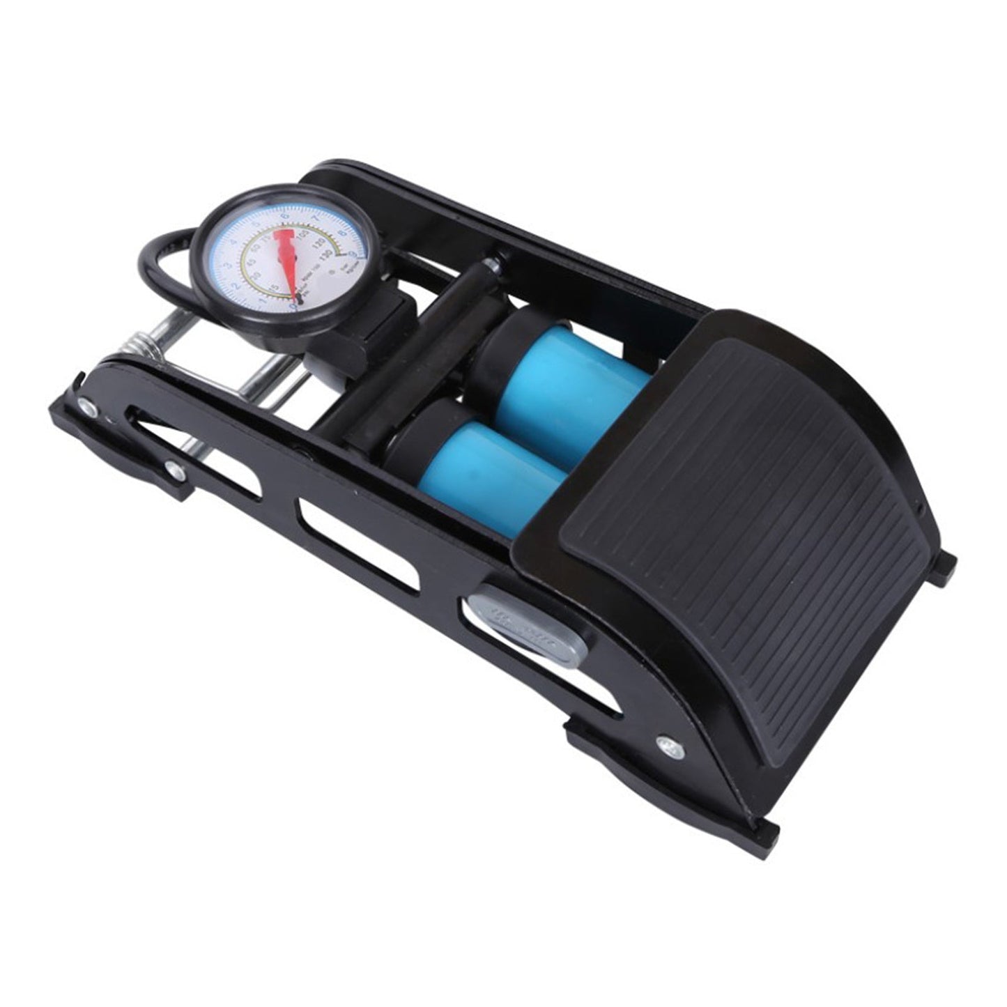 Dual-Cylinder Foot Pump 160PSI for Bicycles Balls Scooter Inflator Pump