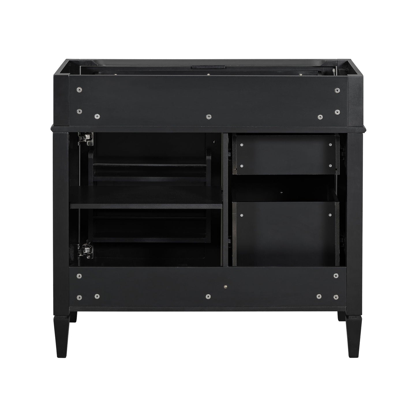 Bathroom Vanity With 2 Drawers And Tip-Out Drawer, Storage Cabinet