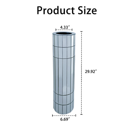 29.92" Tall Floor Vase Mirrored