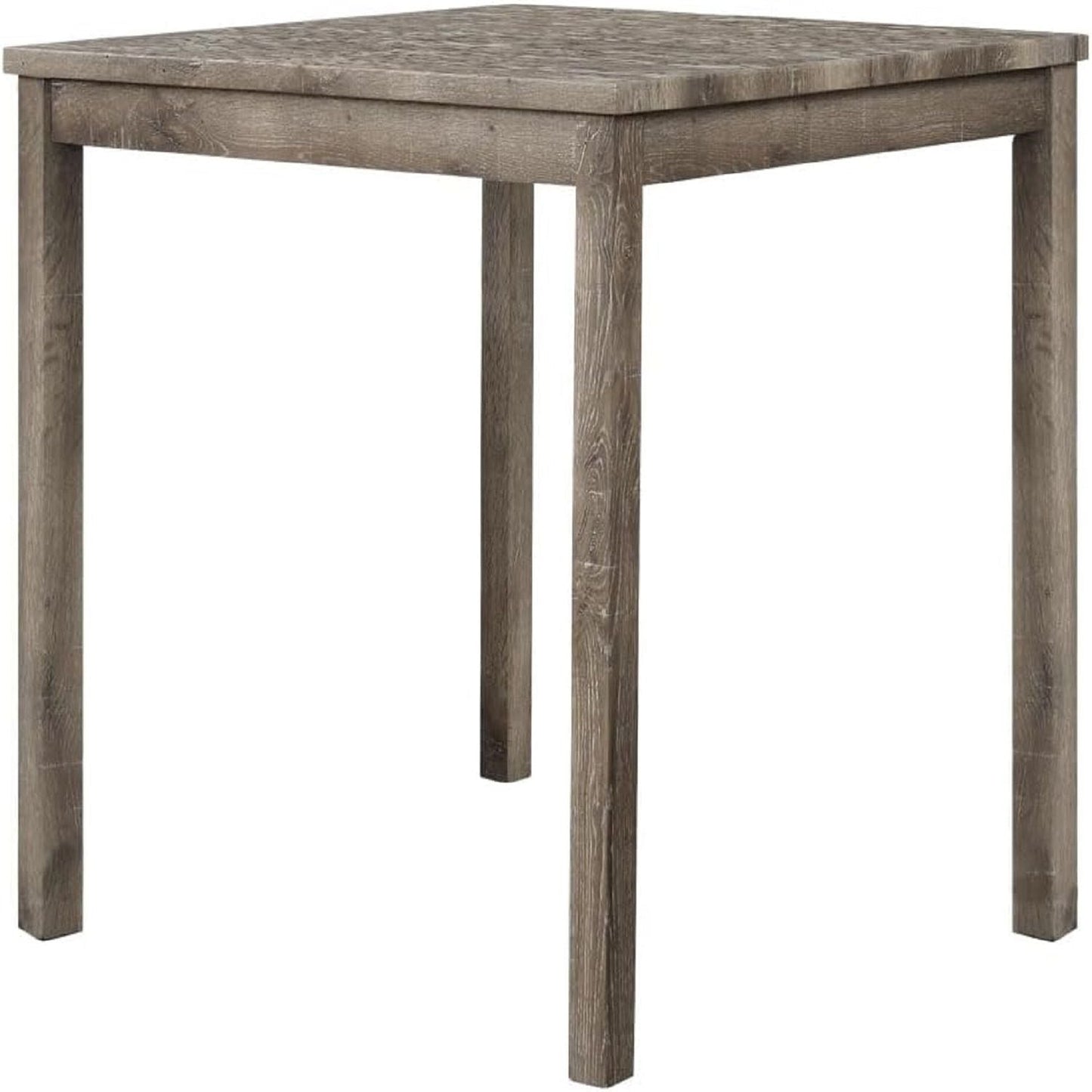 Transitional Counter Dining Set With 4 Tufted Stools
