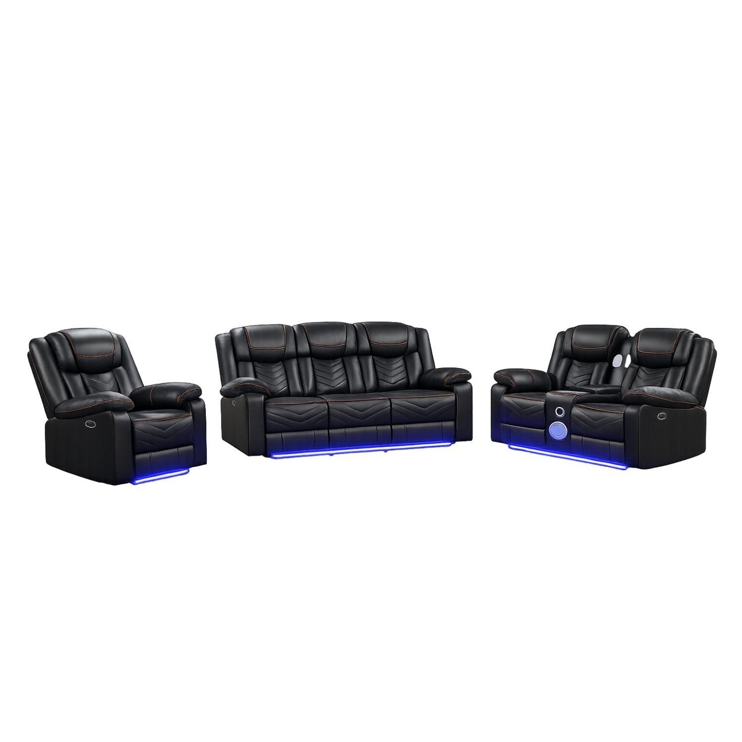 Challenger LED Power Recliner Set