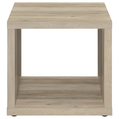Frisco 2-piece Coffee and End Table Set Distressed Pine