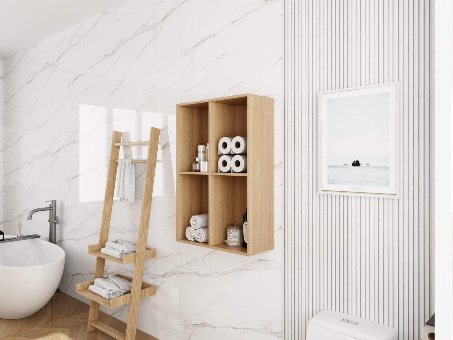 24 Inch Small Wall Mounted Storage Shelves