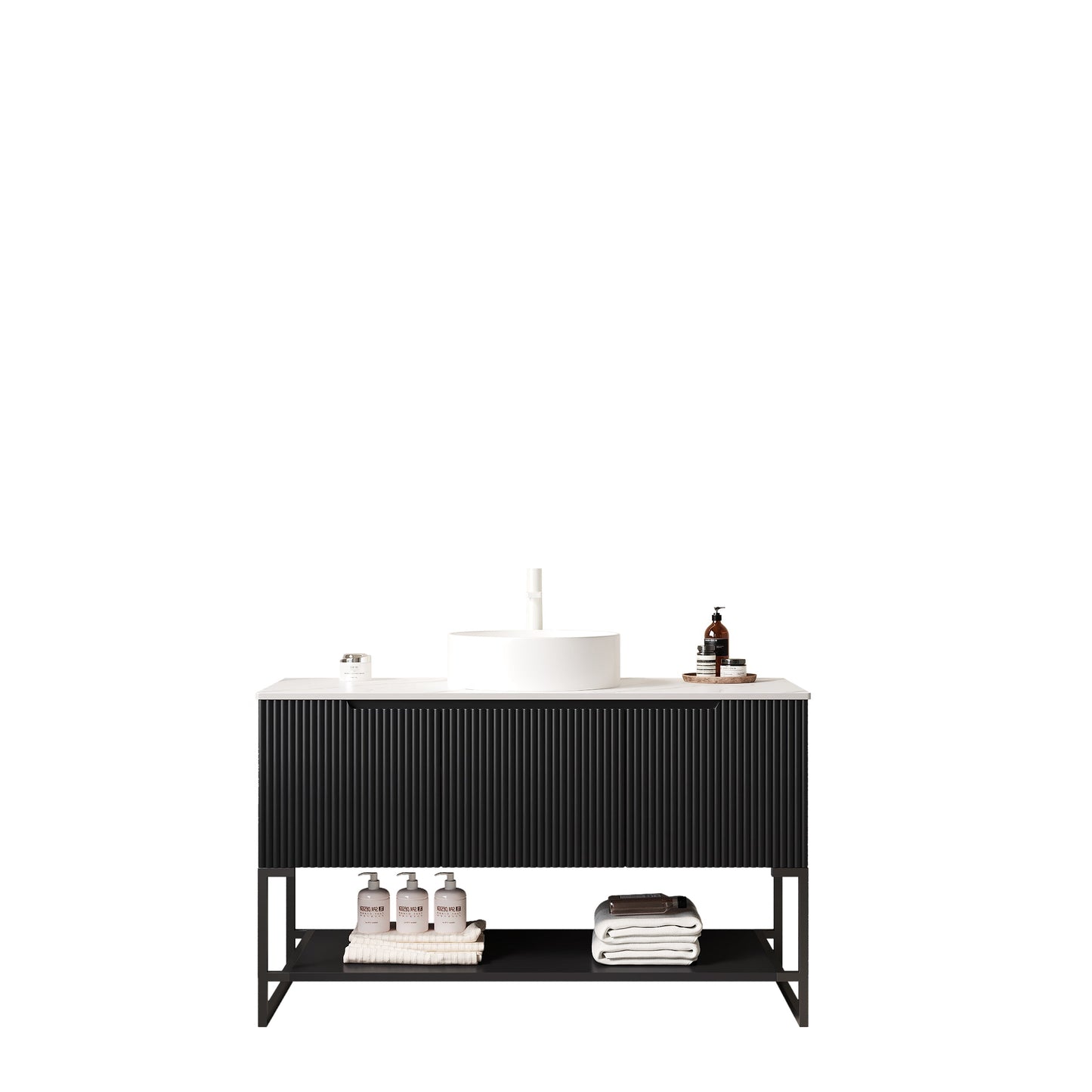 Tulio 48" Bathroom Vanity with Sink and Storage Cabinet