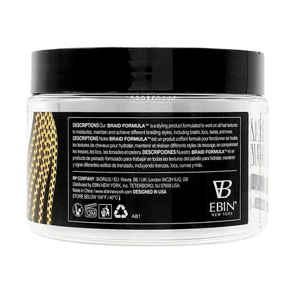 EBIN New York Braid Formula Conditioning Gel, Super Hold, 11 oz