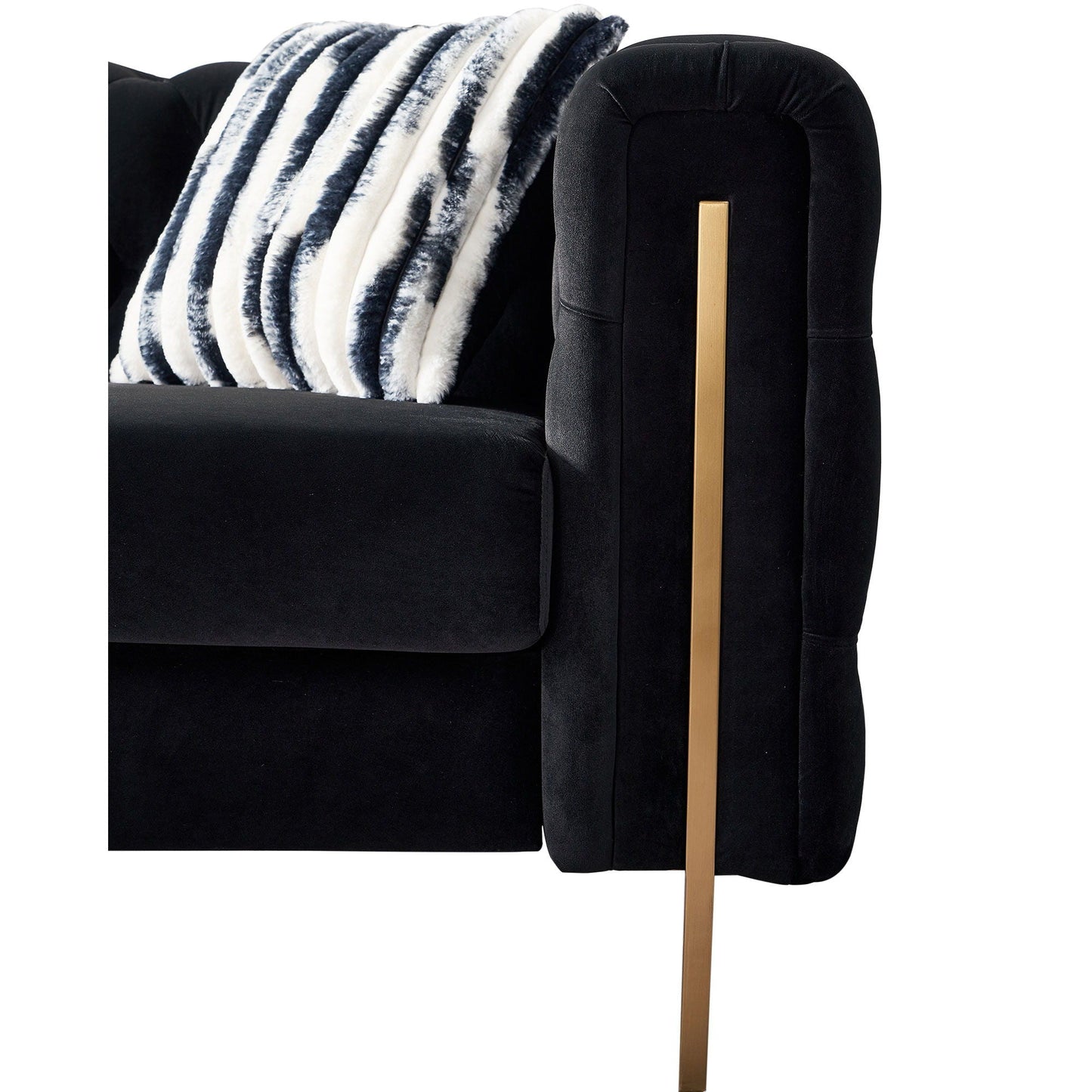 Chesterfield - Modern Tufted Living Room Sofa, 84.25''W Couch