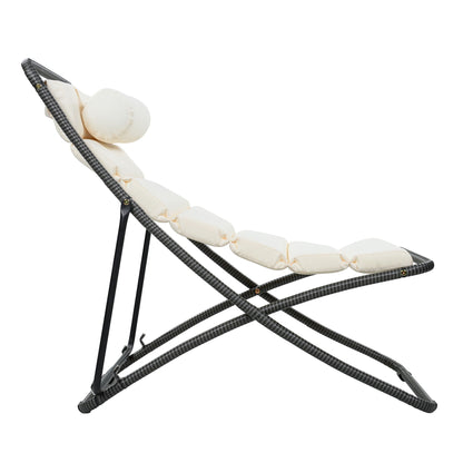 Outdoor Folding Chair With Adjustable Backrest (Set of 2)