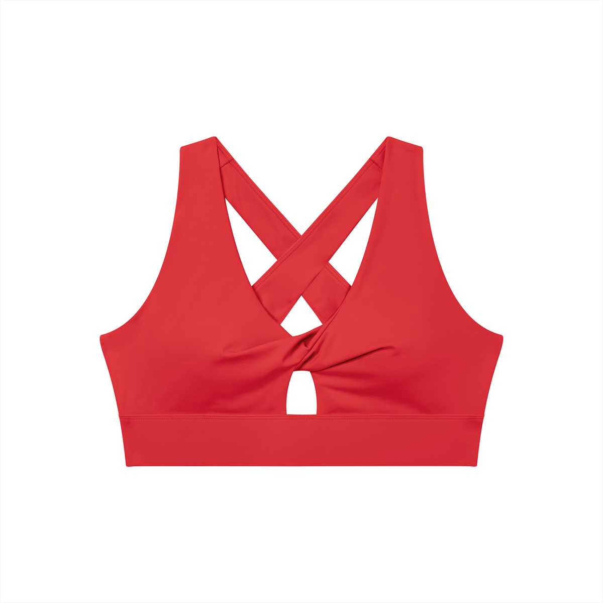 Loki & Ivy Women's Twist Front V-Neck Sports Bra