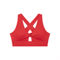 Loki & Ivy Women's Twist Front V-Neck Sports Bra