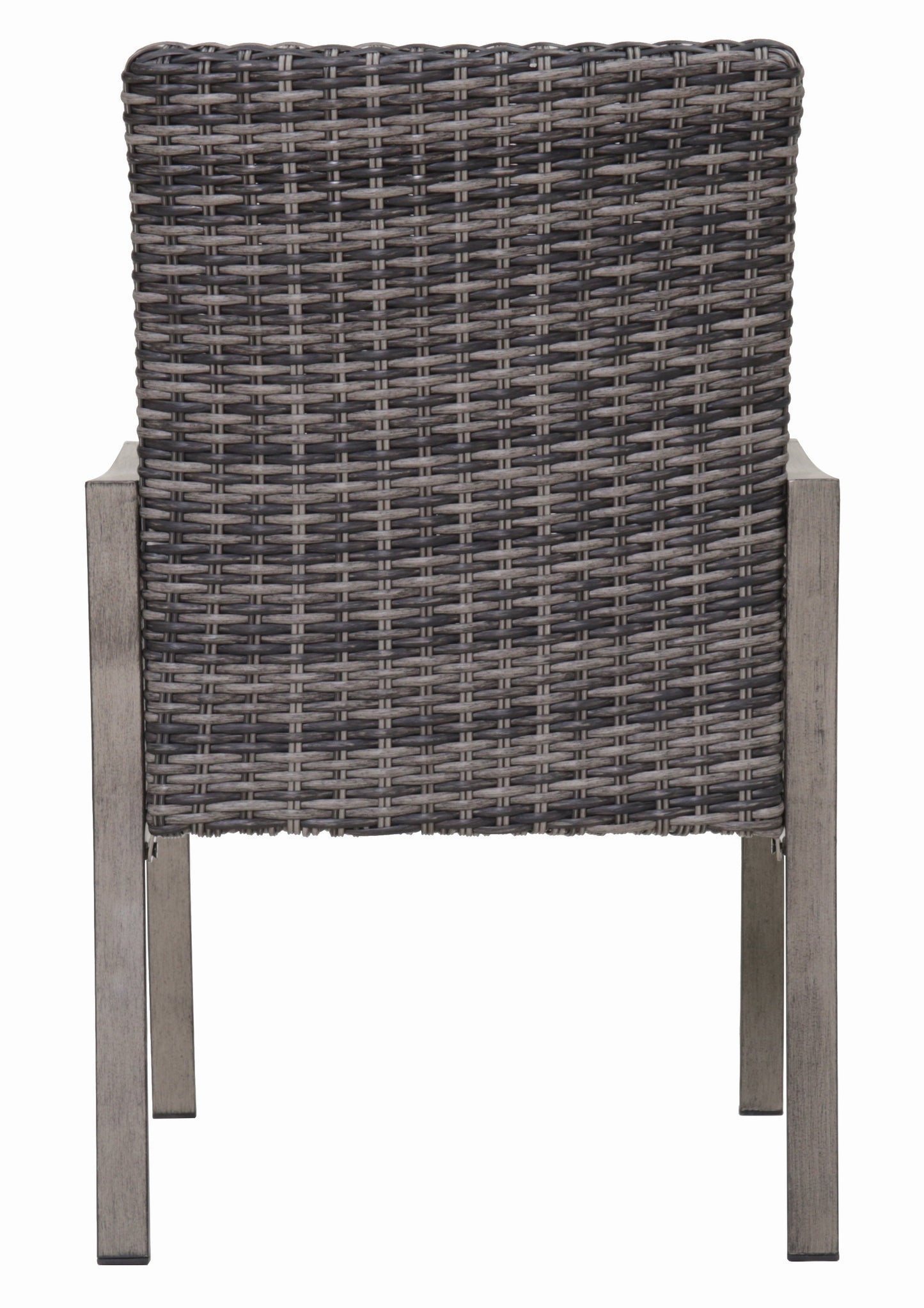 2PC Outdoor Dining Chair with Hand-Painted Frame and Water-Washed Cotton Seat