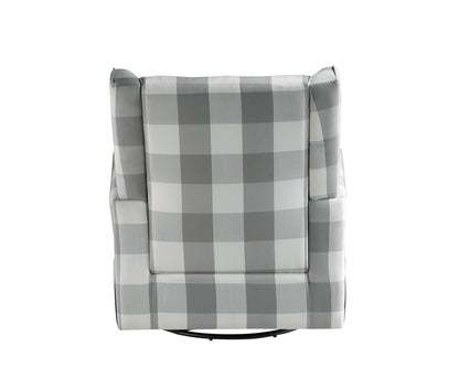 Patli Glider Chair With Swivel - Gray / White