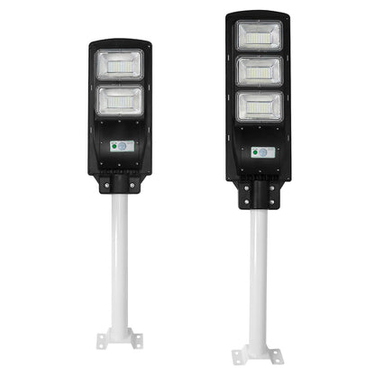 Solar Street Path Light Outdoor 180LEDs Radar Sensor Remote Control Wireless Lamps IP65 Waterproof Lighting For Garage Front Door Garden Pathway