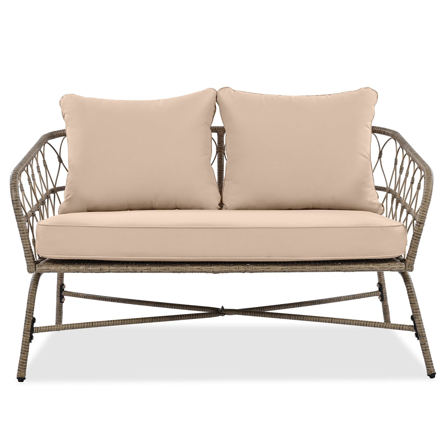 Bohemia-Inspired 4-Person Outdoor Seating Group With Removable Cushions