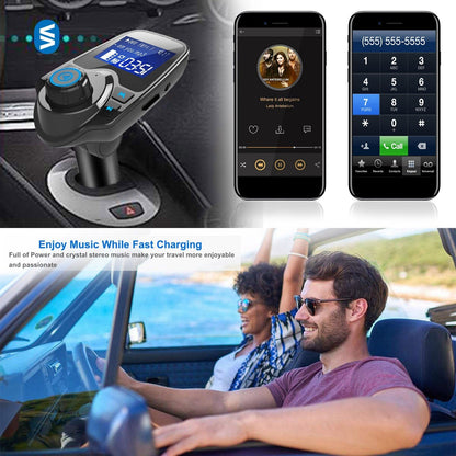 iMounTek Car Wireless FM Transmitter MP3 Player Hand-Free Call USB Charger AUX Input TF Card USB Flash Drive
