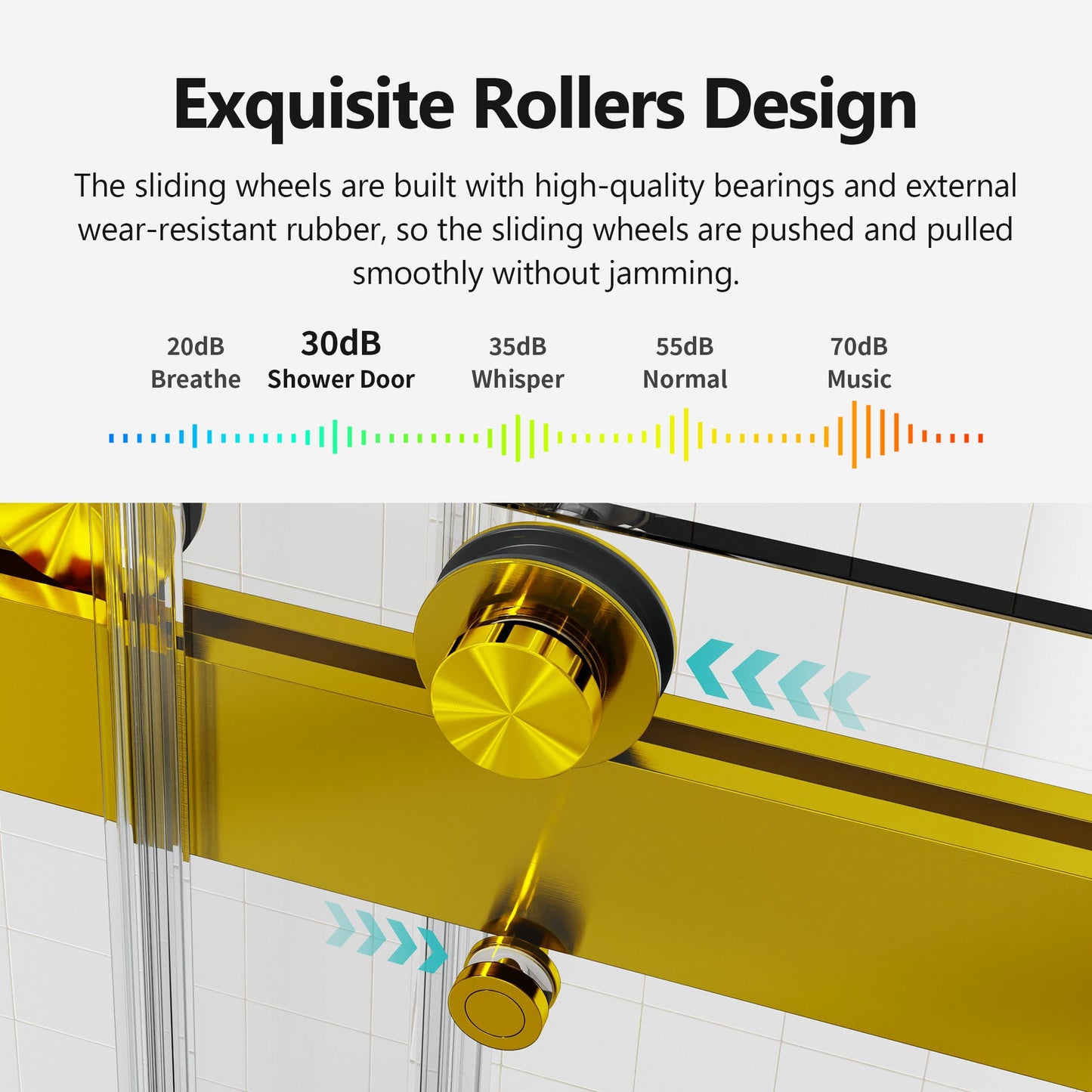 56-60 Inch Width by 76 Inch Height Frameless Double Sliding Soft-Close Shower Door