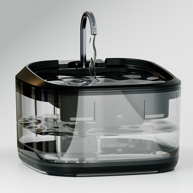 Large Capacity Fully Transparent Automatic Circulating Filtered Pet Water Fountain
