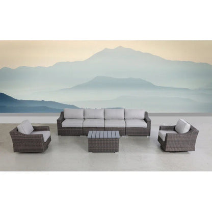Stylish Sofa Seating Group With Cushions Perfect For Outdoor Gatherings