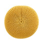 Bordeaux Knitted Cotton Round Pouf - Versatile Ottoman and Floor Cushion