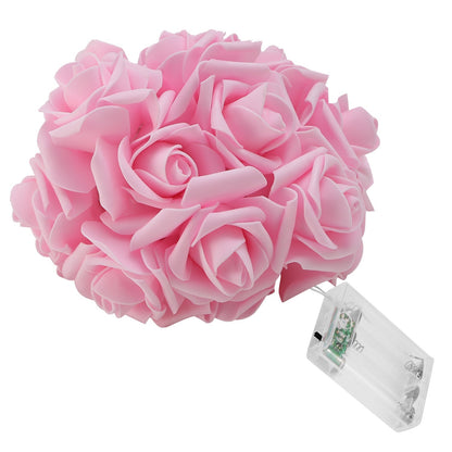 40 LEDs Rose Flower String Lights 10ft/3m Battery Operated Decorative Lights for Anniversary Valentine\'s Wedding Bedroom
