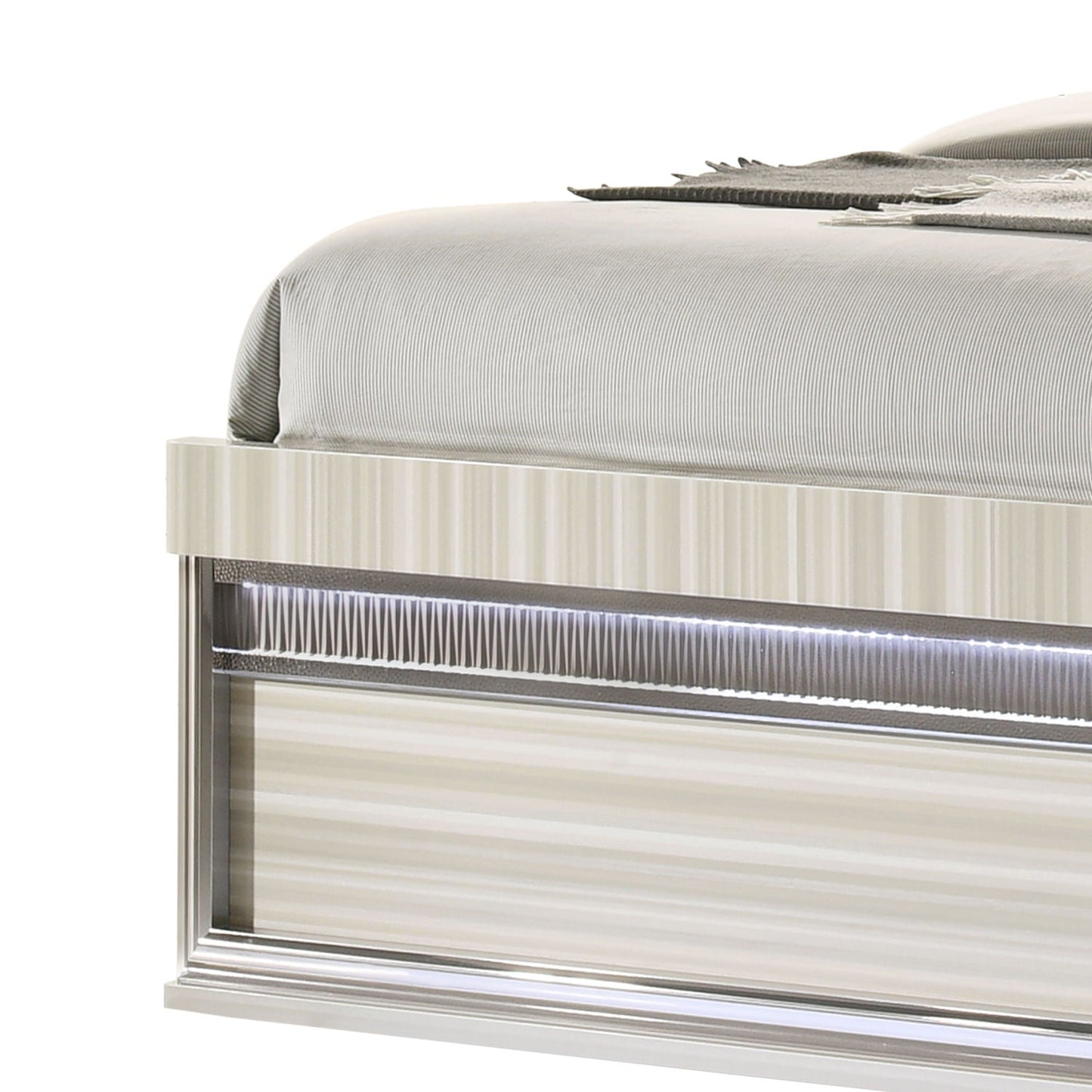 Leonor - Bed With LED Headboard And Footboard