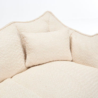 Comfortable Dual Beanbag Chair With High Resilience Foam Core For 2 People