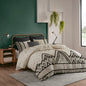 Full/Queen 3 Piece Flax and Cotton Blended Duvet Cover Set