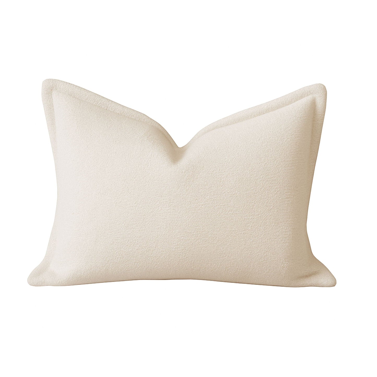 Homey Cozy Comfort Textured Throw Pillow - Ivory