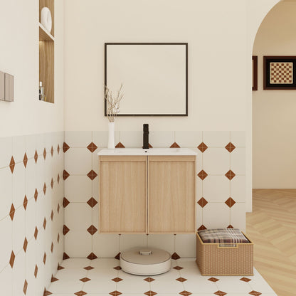 Floating Bathroom Vanity With Sink Combo