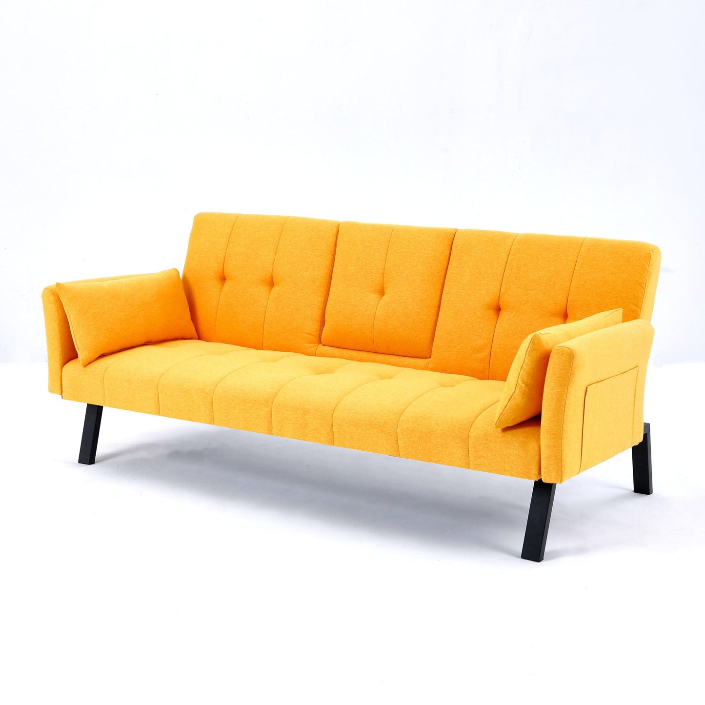 Sofa Bed With Foldable Design And Cup Holder