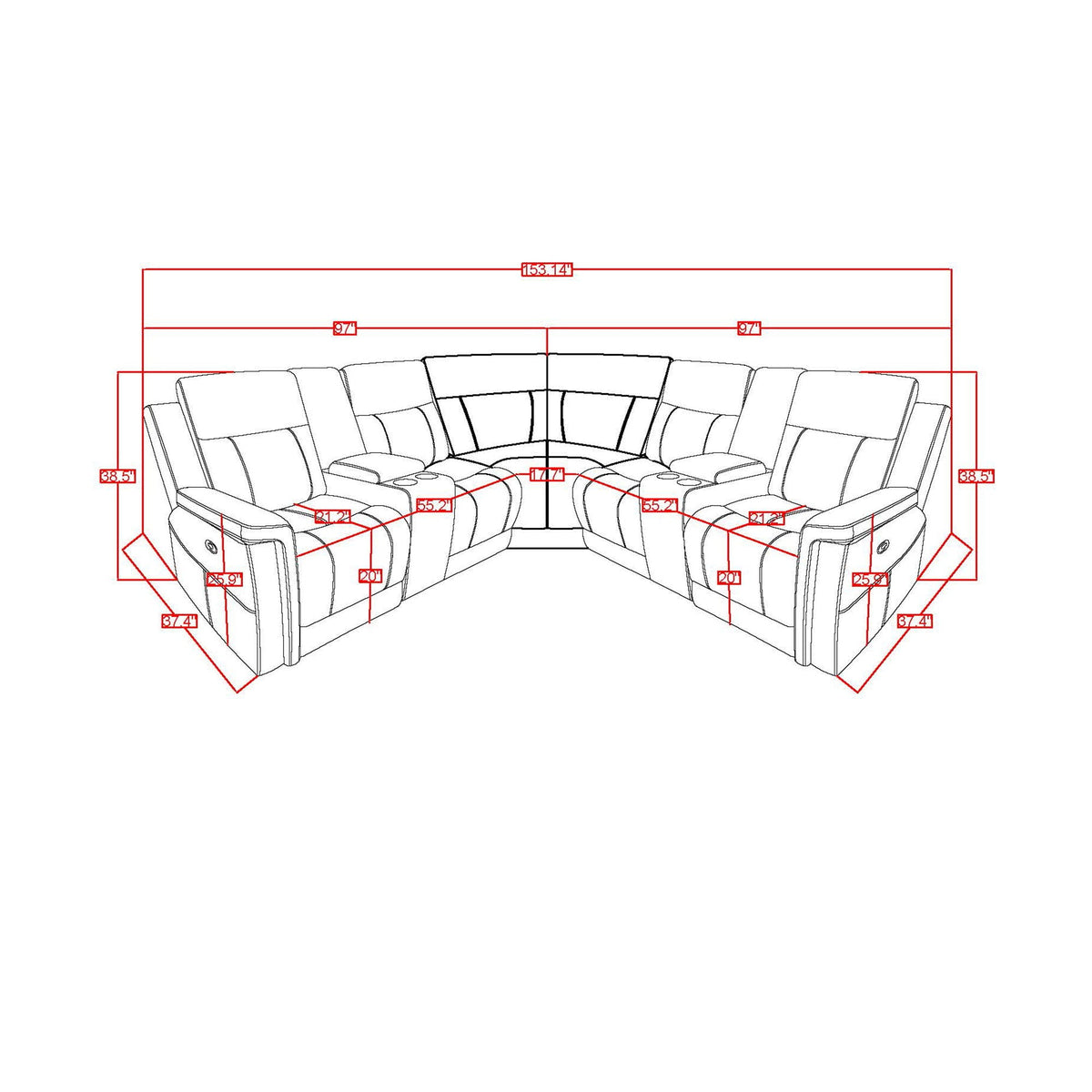 Eco - Sectional - Greige