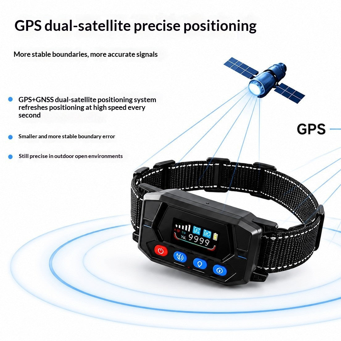 Smart GPS Wireless Fence & Tracking Training Collar