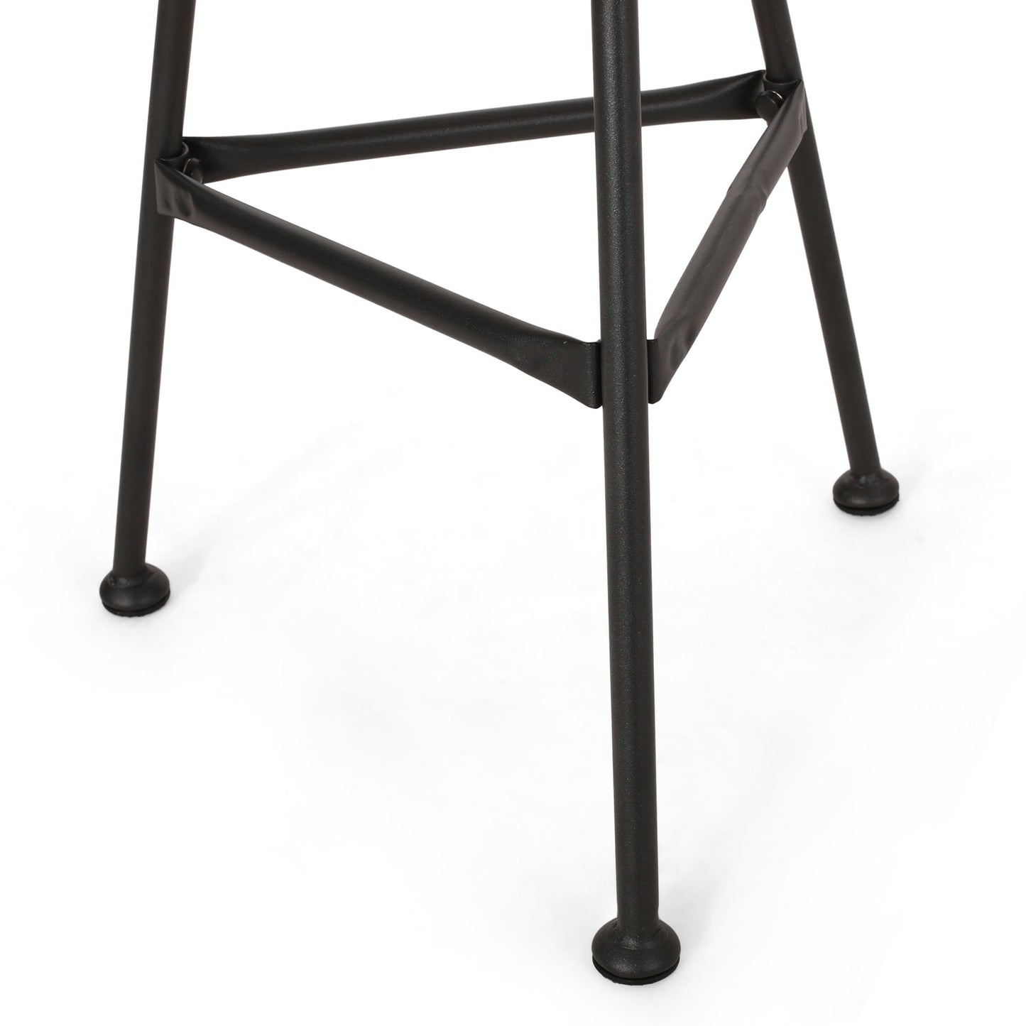 Petrichor Outdoor Side Table with Tempered Glass and Steel Frame