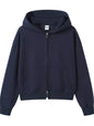 Full Size Casual Zip-Up Long Sleeve Hoodie Plus Size