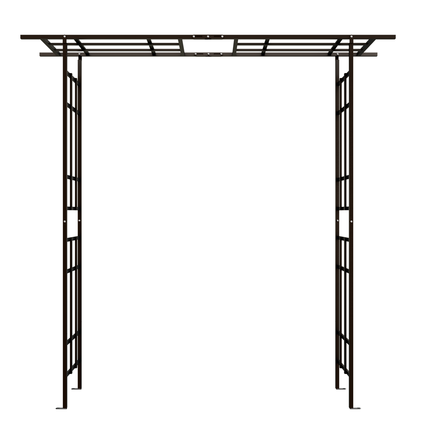 Metal Garden Arch with Adjustable Width for Climbing Plants